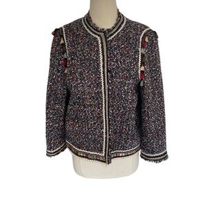 Zara tweed knit jacket